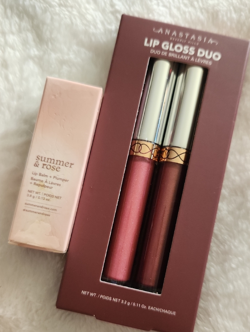 Anastasia Beverly Hills Lip Gloss Duo — Shimmery Pink & Deep Rose